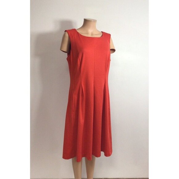 Connected Apparel Red Dress Womens 16 - Picture 1 of 9